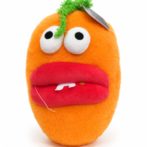 Silly Orange Monster Plush with Googly Eyes