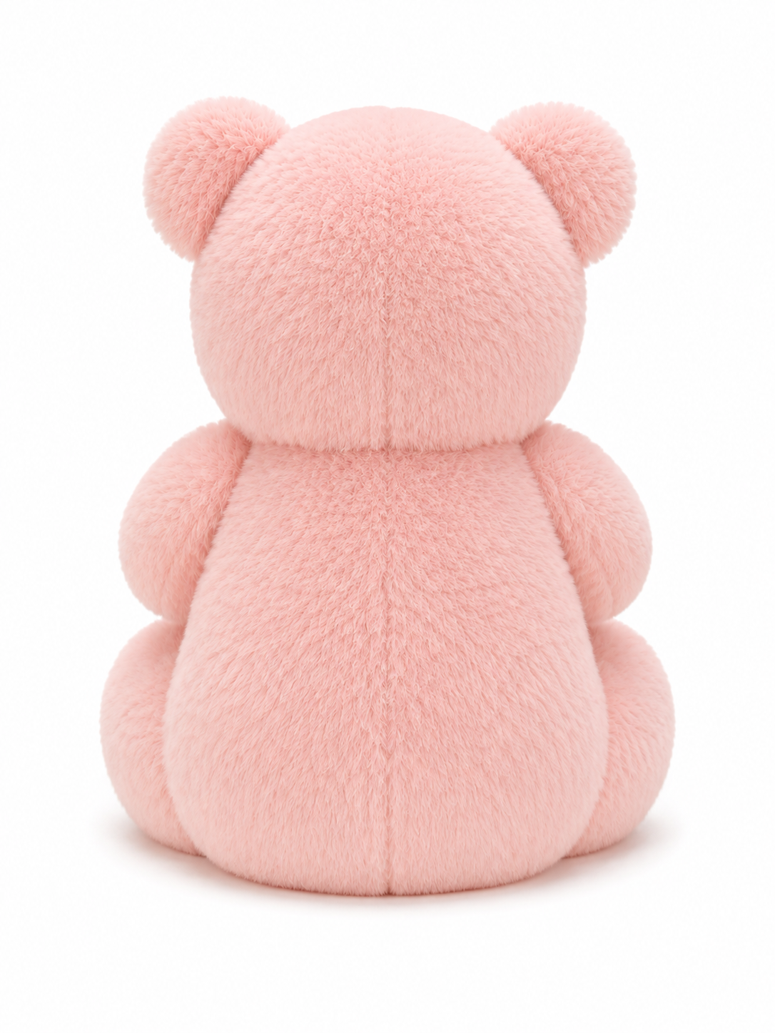 Pink Happy Teddy Bear, Soft Fluffy Plush Toy - Image 3