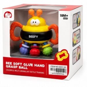 Beefy Bee Soft Grasp Ball, Baby Tactile Toy (18M+)