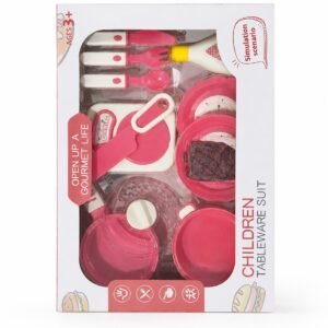Kids Pink Kitchen & Tableware Play Set